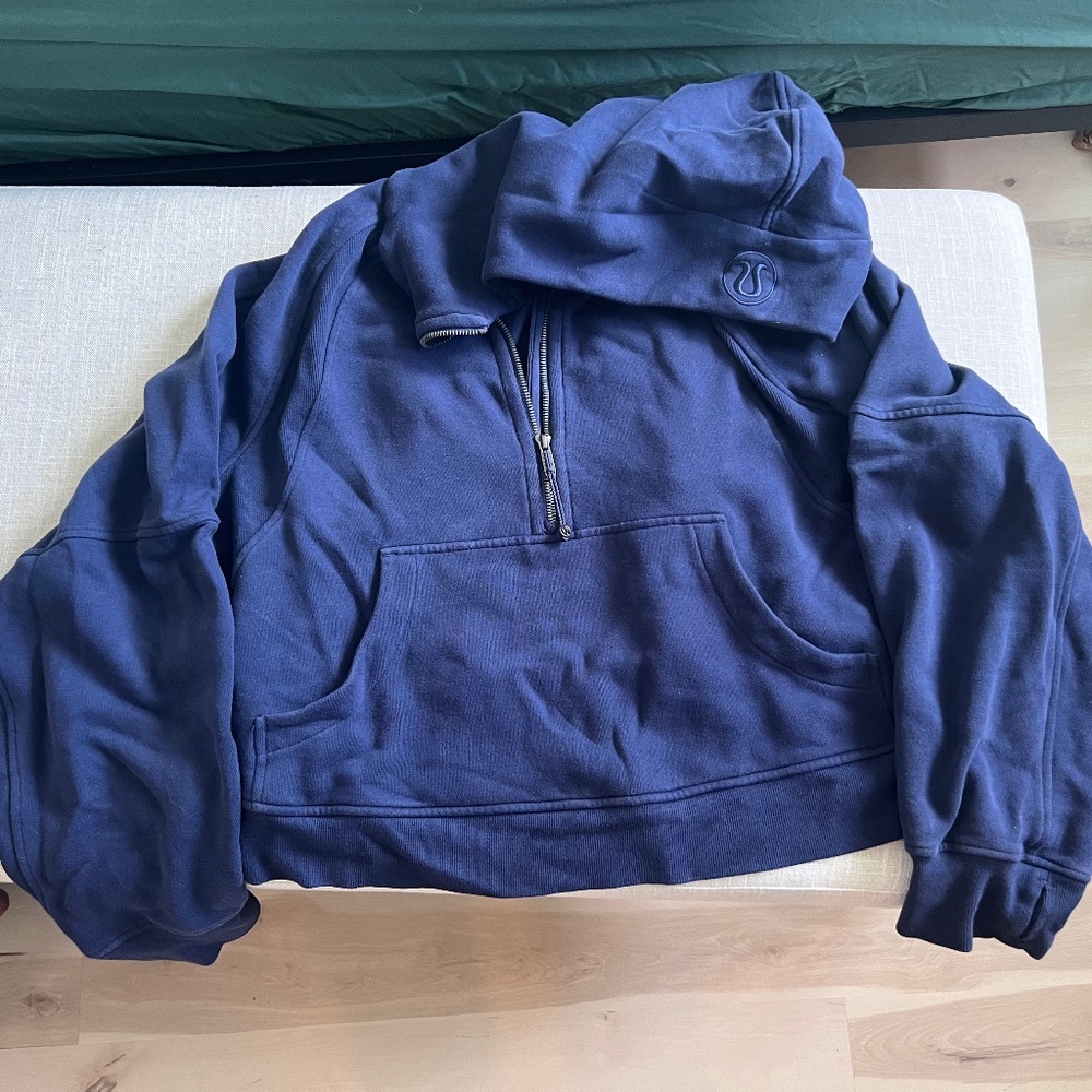 Lululemon Scuba Oversized Half-Zip Hoodie Navy Blue